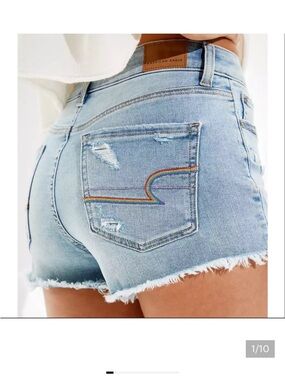 Size 4 American Eagle Rainbow Pocket Denim Shorts